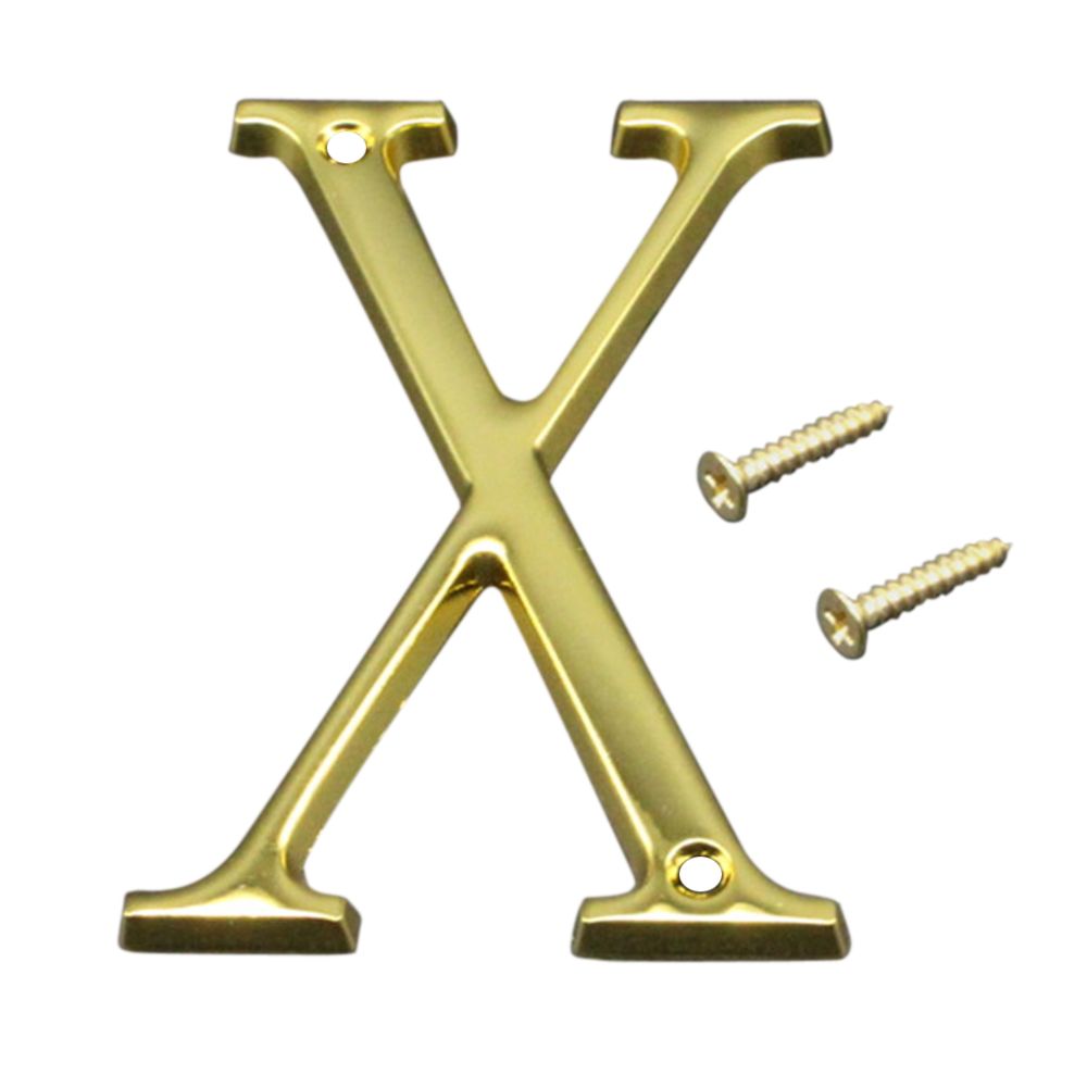 marque generique - 100mm chiffres de porte polis alphabet lettre flottant numéro de porte maison x - Objets déco
