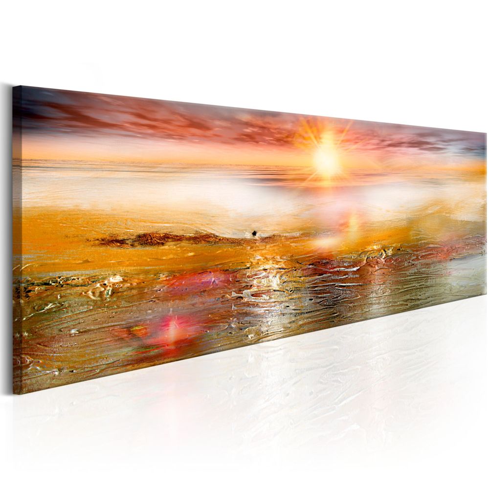 Bimago - Tableau - Orange Sea - Décoration, image, art | Paysages | Paysage marin | - Tableaux, peintures