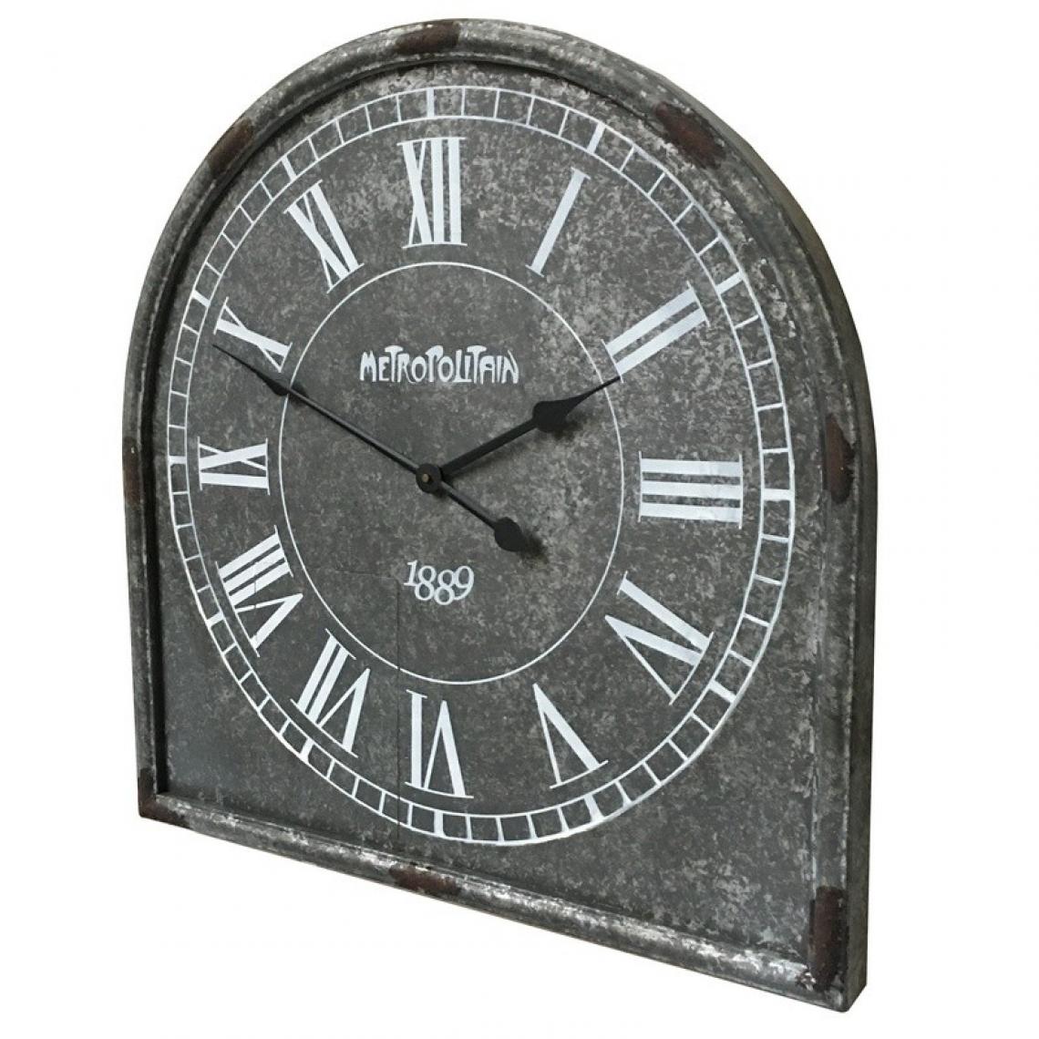 Chemin De Campagne - Grande Horloge Industriel Fer Métal 65 cm x 65 cm - Horloges, pendules