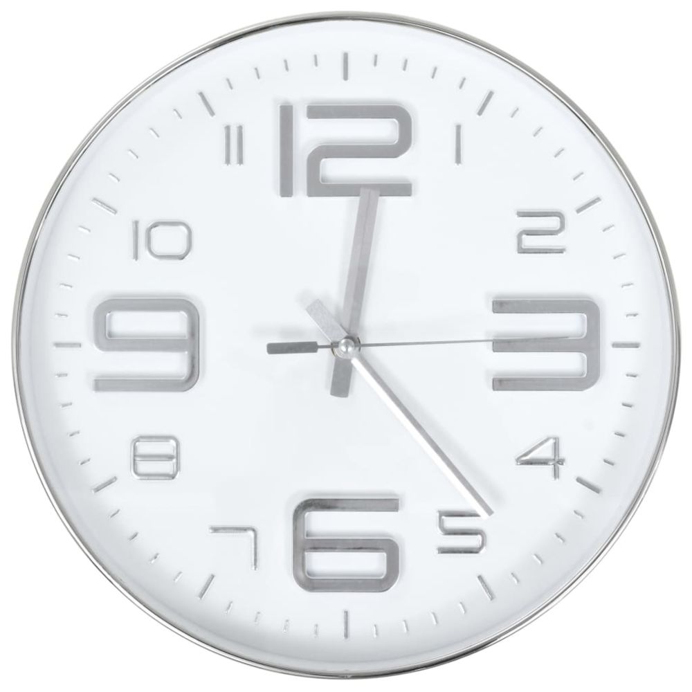 marque generique - Admirable Horloges selection Mogadiscio Horloge murale 30 cm Argenté - Horloges, pendules
