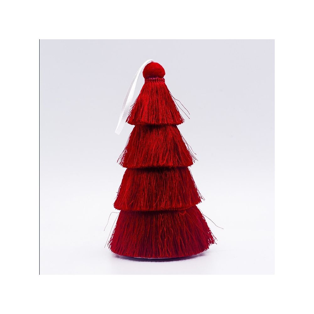 Wewoo - 2 ornements d'arbre de Noël de gland de PCS créatifs de décoration à la maison rouge - Sapin de Noël