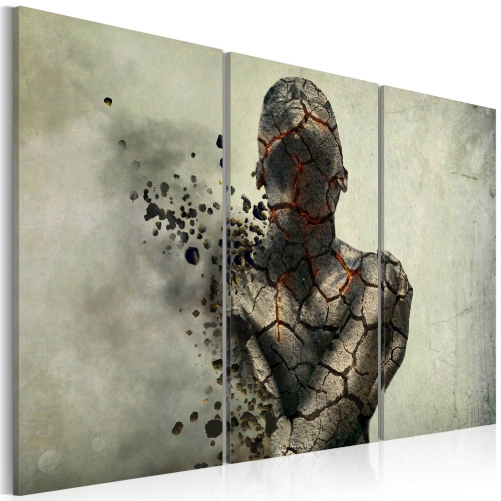 Bimago - Tableau - The man of stone - triptych - Décoration, image, art | Abstraction | - Tableaux, peintures