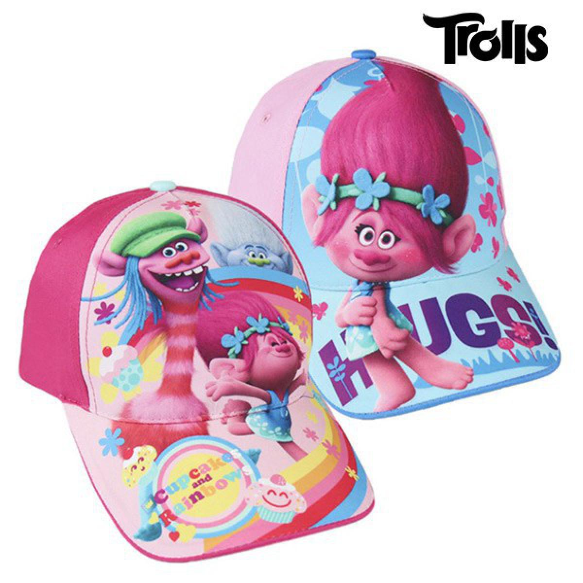 Totalcadeau - Casquette Trolls rose pour fillette (53 cm) - Fille protection soleil Pas cher - Objets déco