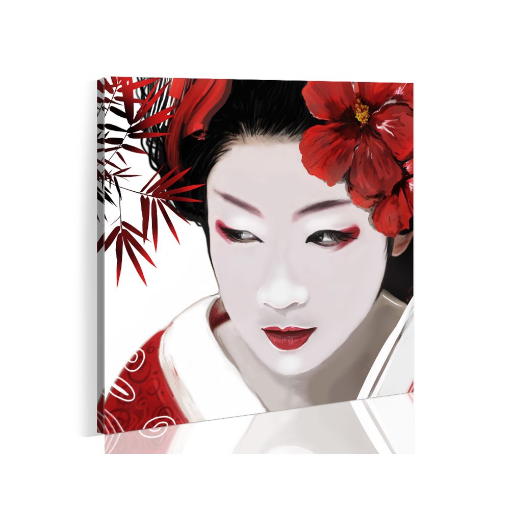 Bimago - Tableau - Geisha japonaise - Décoration, image, art | Personnages | Femme | - Tableaux, peintures