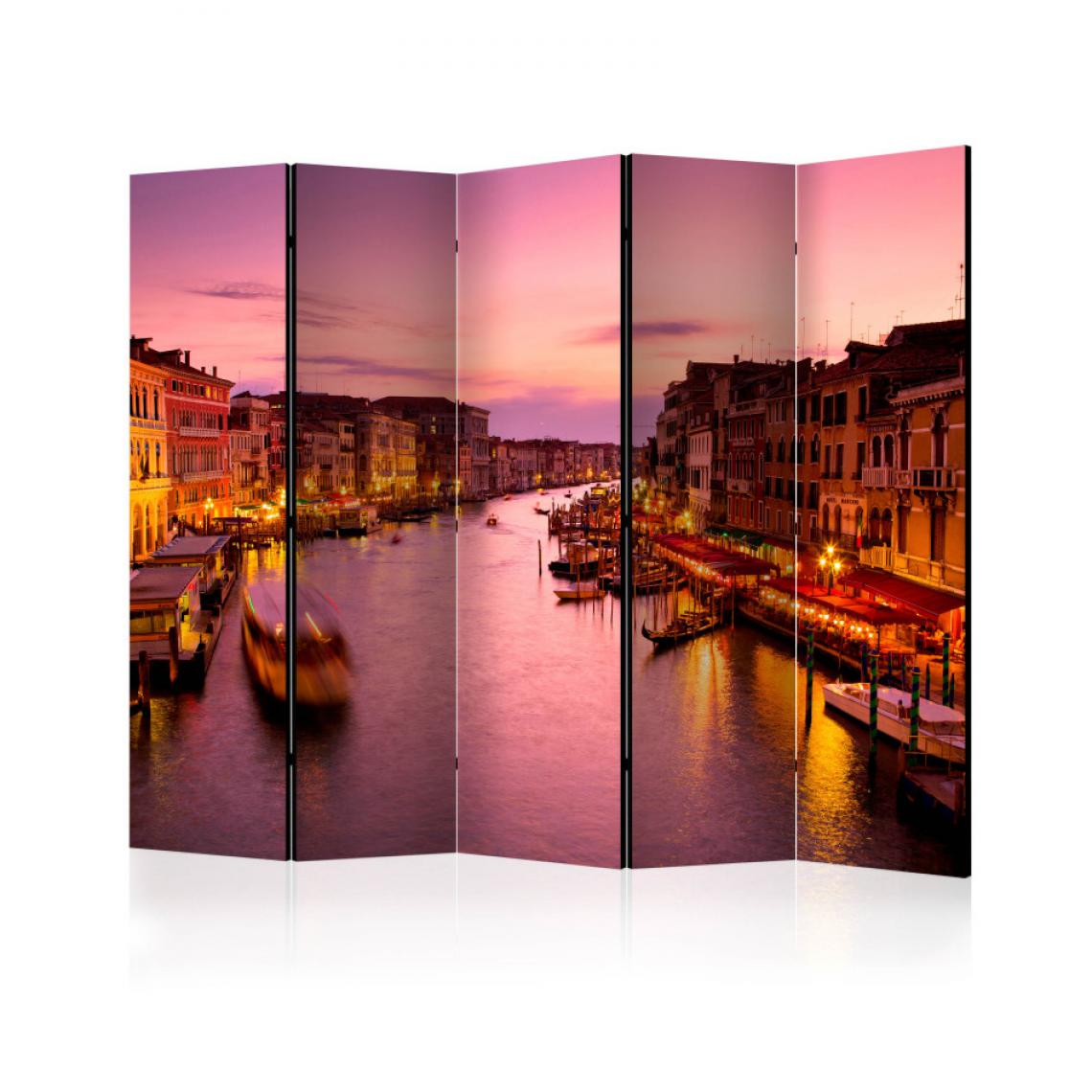 Artgeist - Paravent 5 volets - City of lovers, Venice by night II [Room Dividers] 225x172 - Paravents