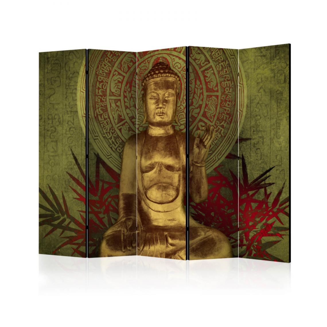 Artgeist - Paravent 5 volets - Golden Buddha II [Room Dividers] 225x172 - Paravents