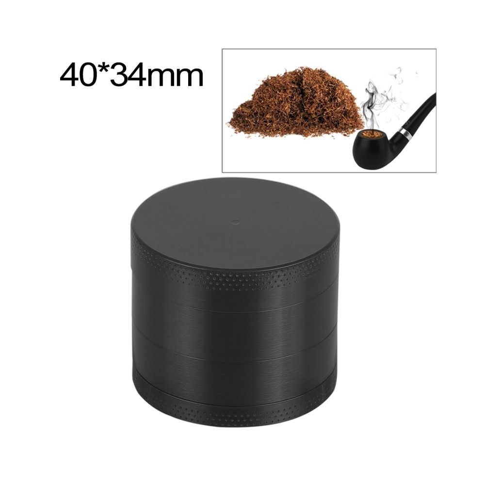Wewoo - Mini-moulin à cigarettes en alliage de zinc à 4 couches de 40 mm (noir) - Cendriers