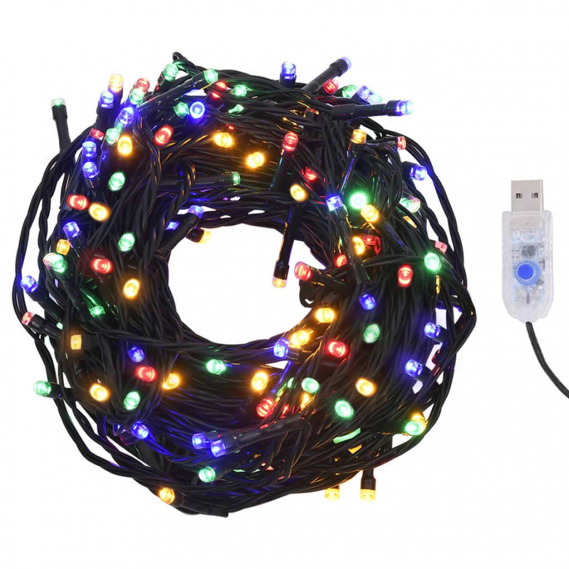 Wottes - Guirlande lumineuse 400 LED 40 m 8 effets lumineux IP44 - Décorations de Noël