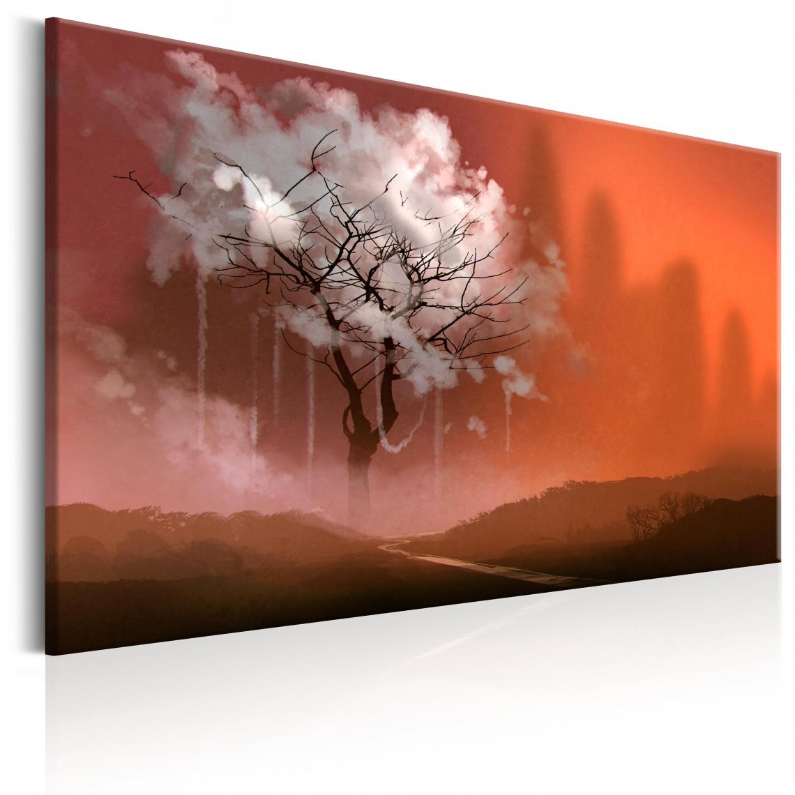 Decoshop26 - Tableau sur toile décoration murale image imprimée cadre en bois à suspendre Pays des rêves 90x60 cm 11_0005959 - Tableaux, peintures