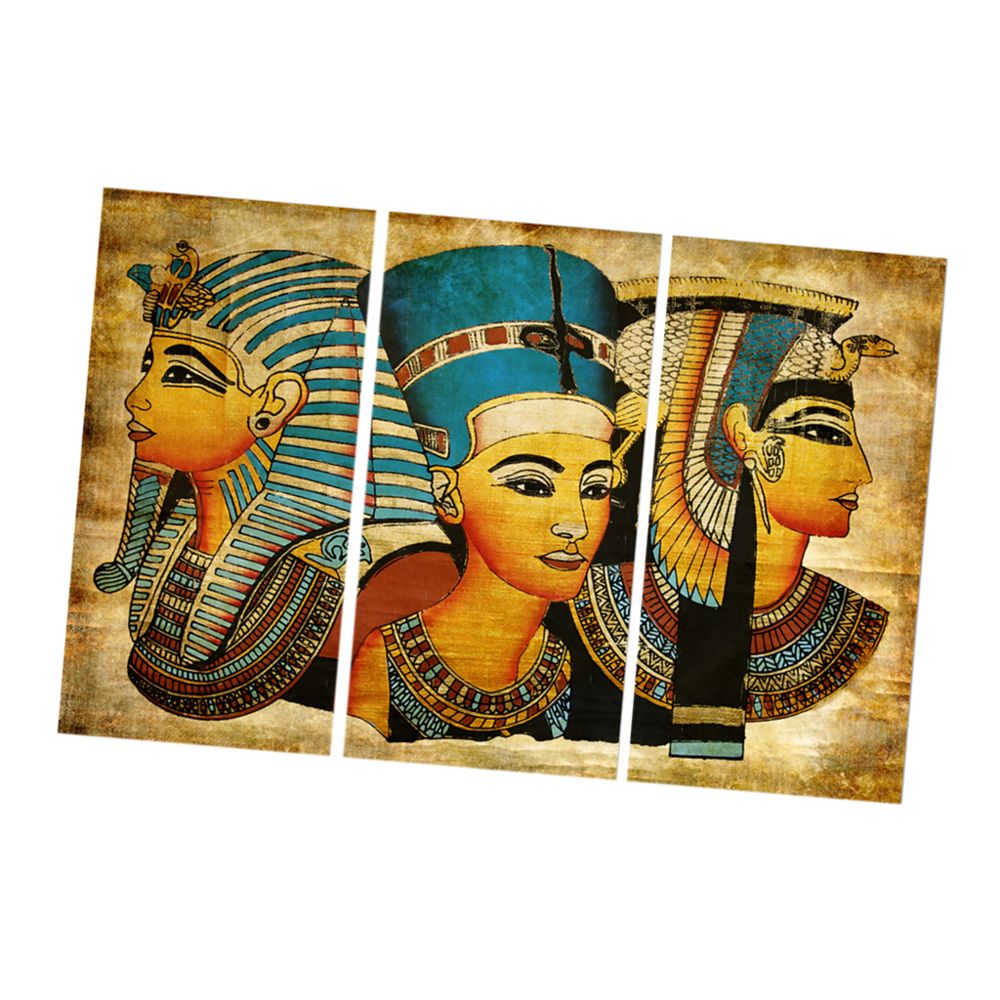 marque generique - 3pcs / set toile décor décoration murale peinture décoration décor roi d'egypte 40x80cm - Affiches, posters