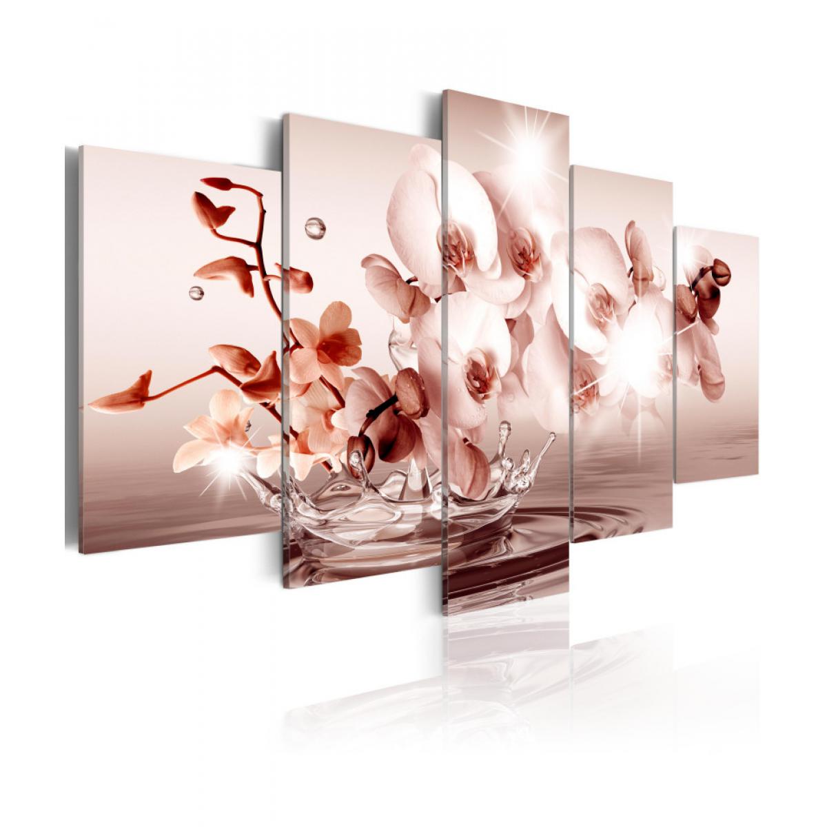 Artgeist - Tableau - Orchidée lyrique 100x50 - Tableaux, peintures