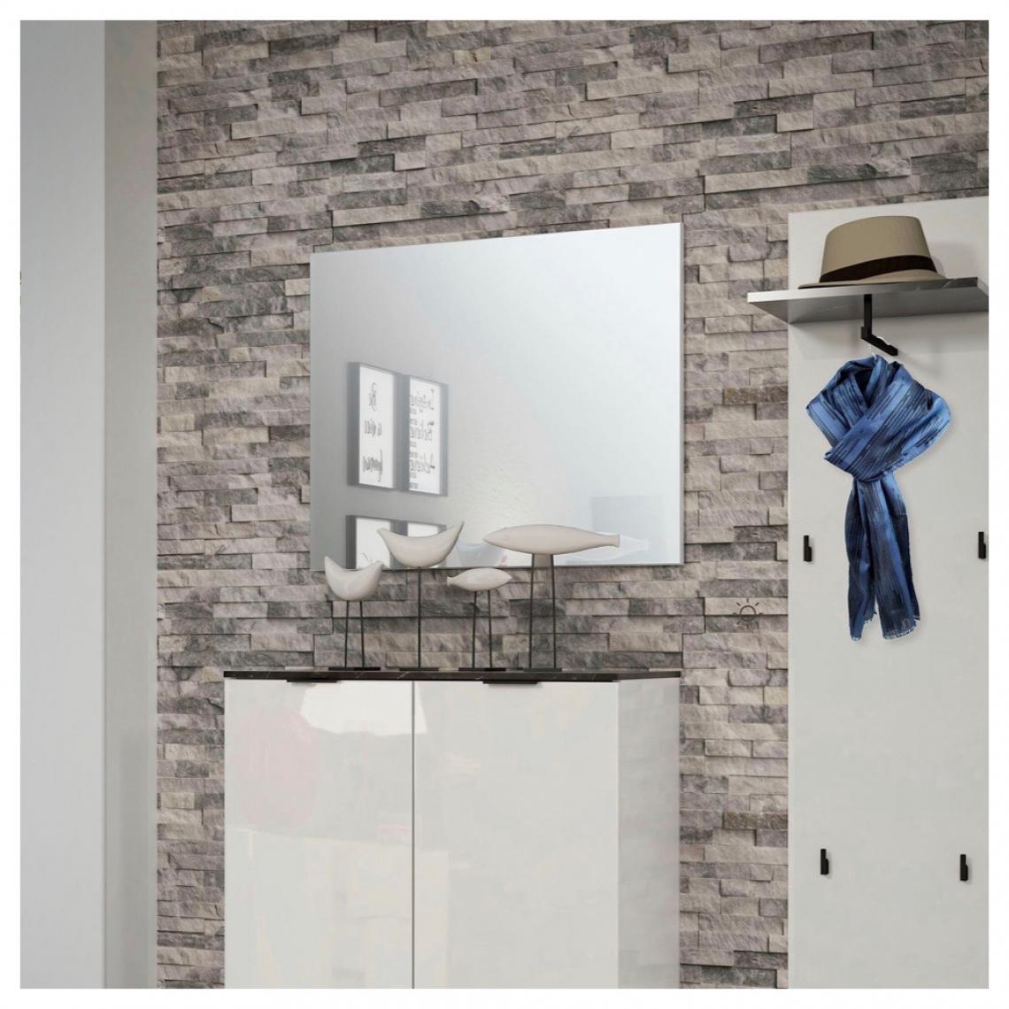 Selsey - Miroir mural - TELWER - 80x65 cm - à suspendre - style moderne - Miroirs
