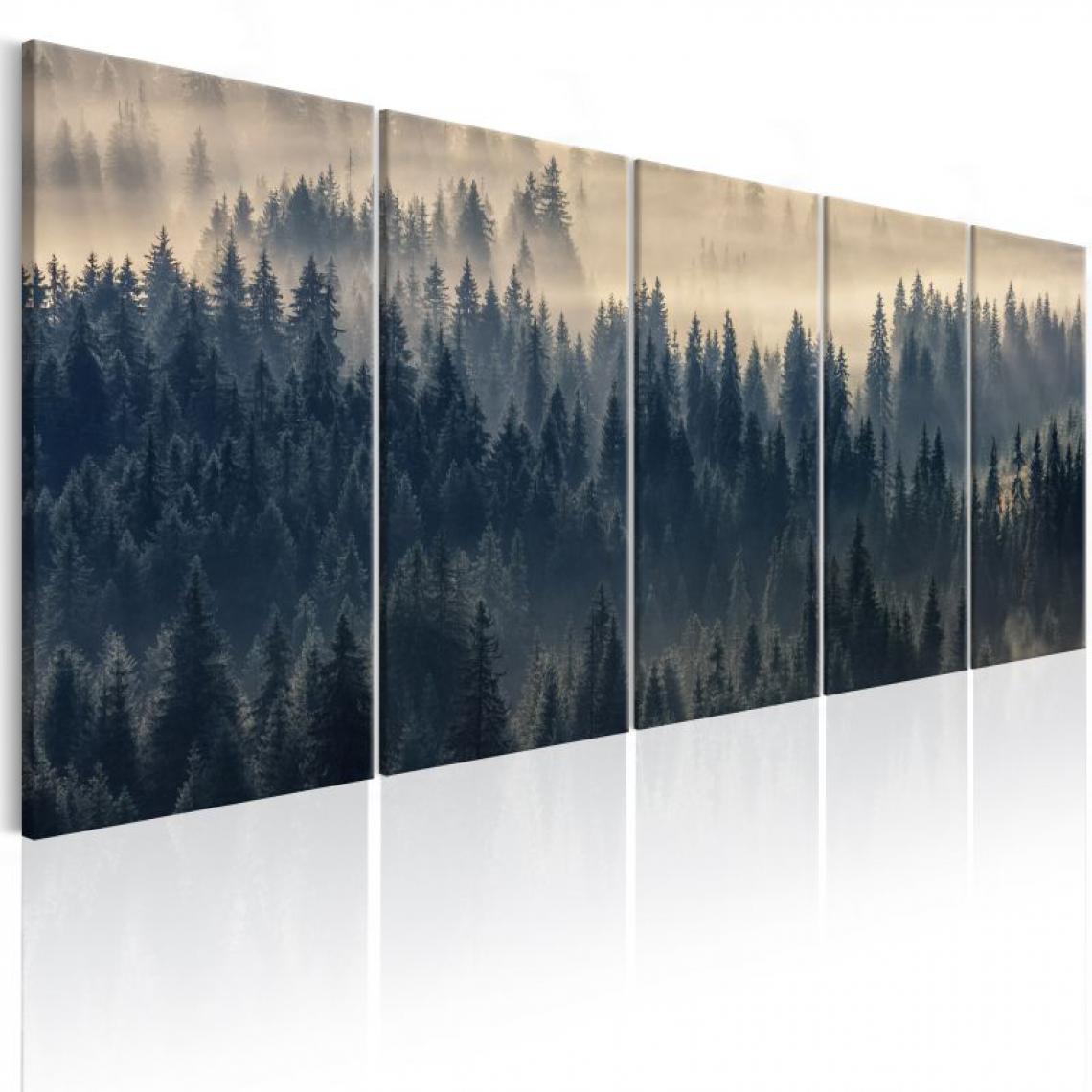 Artgeist - Tableau - Fir in the Fog .Taille : 225x90 - Tableaux, peintures