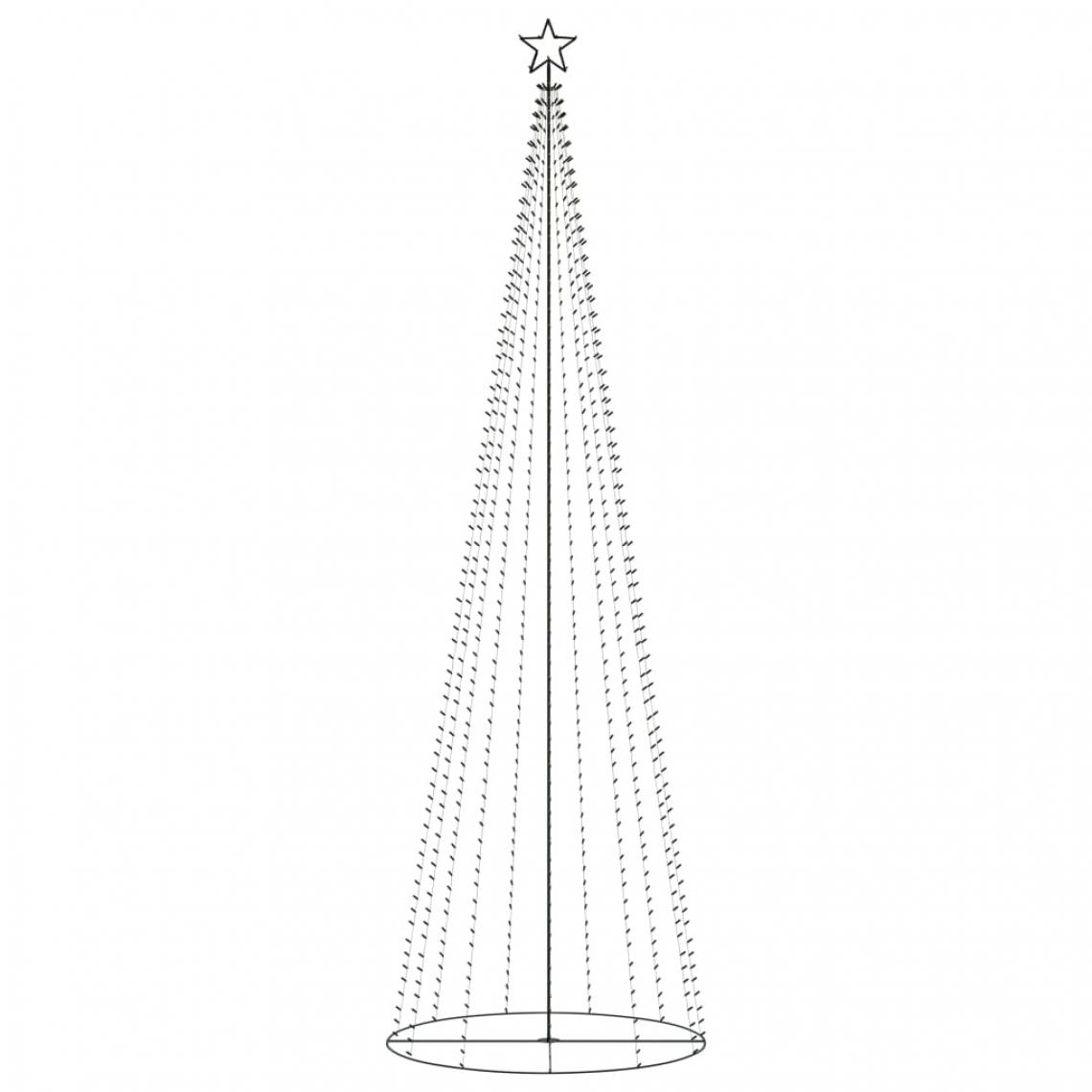 Icaverne - Icaverne - Décorations de Noël ensemble Sapin de Noël cône 752 LED blanc chaud 160x500 cm - Décorations de Noël