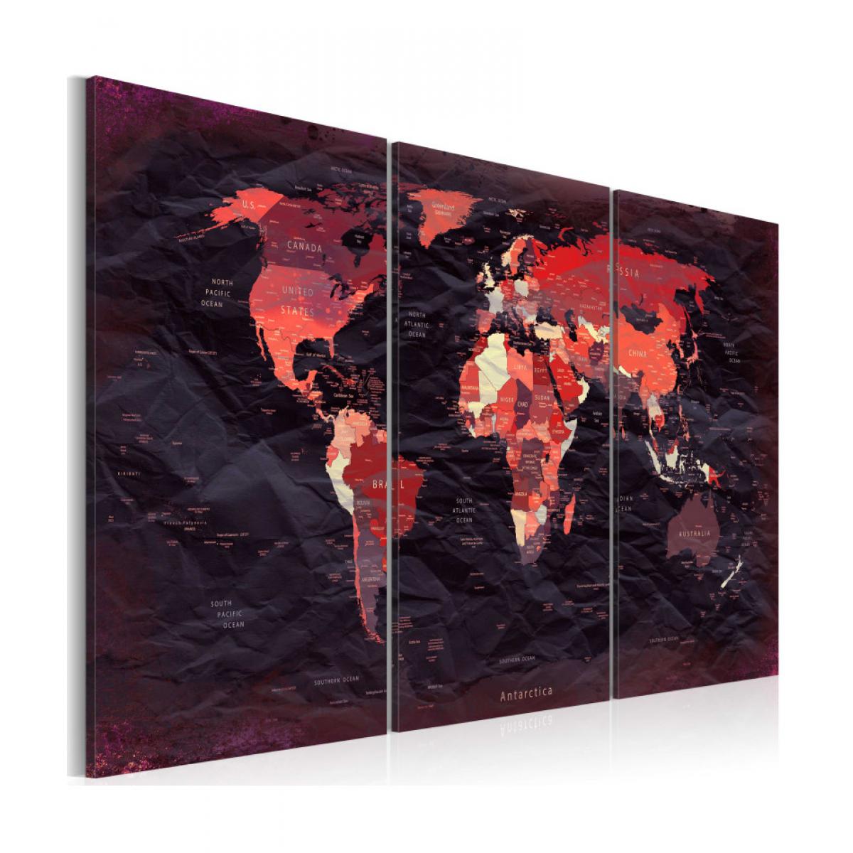 Artgeist - Tableau - Plan of the World 90x60 - Tableaux, peintures