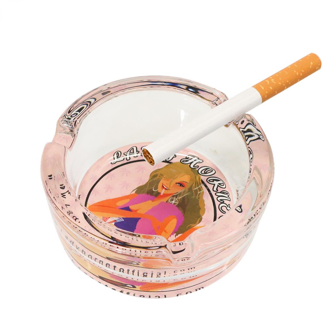 Universal - Cendrier en cristal rose Cendrier de cigarette lourd Cendrier de cigare en verre de qualité Cendrier pour femmes(Rose) - Cendriers