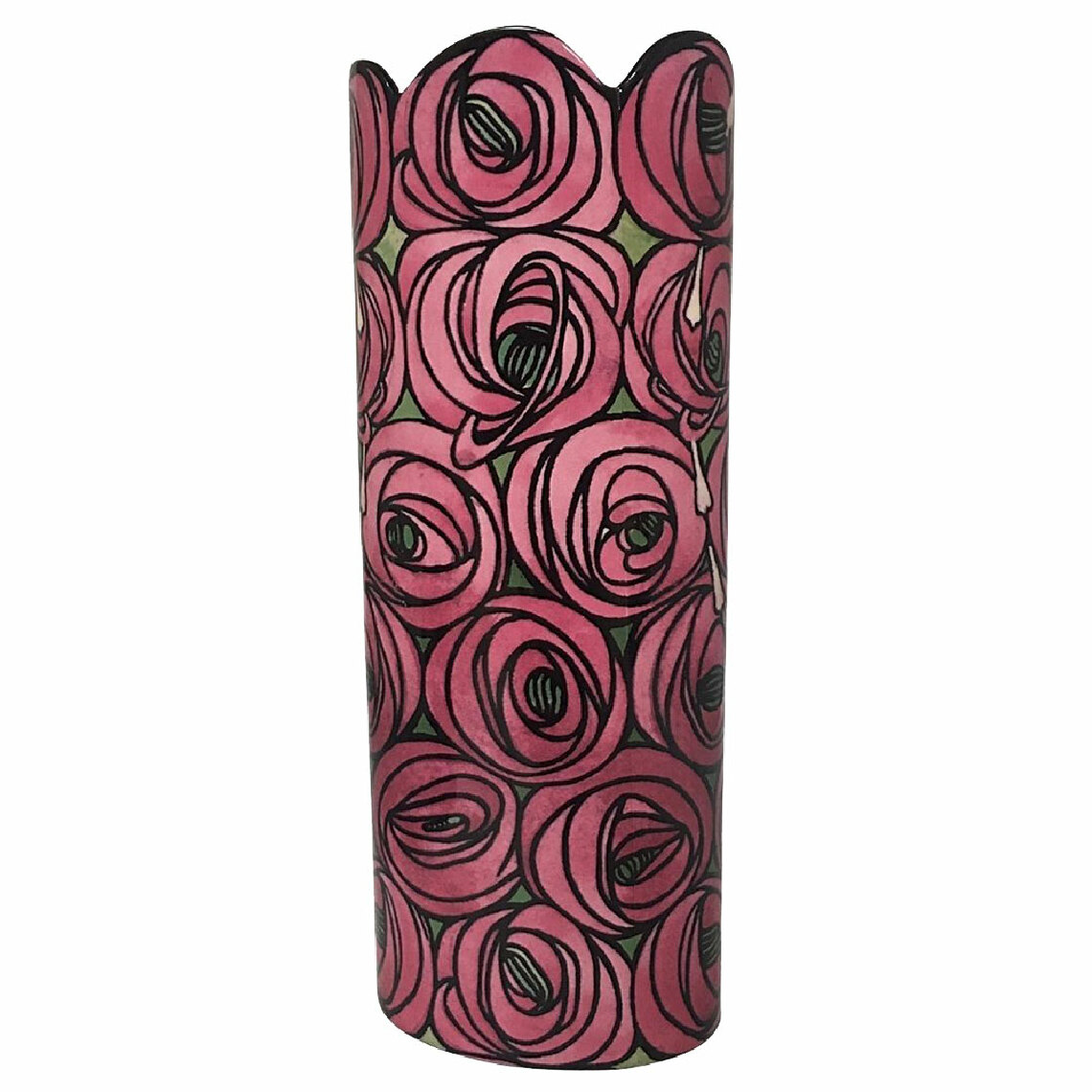 Parastone - Vase en céramique silhouette Charles Rennie Mackintosh - Rose - Vases