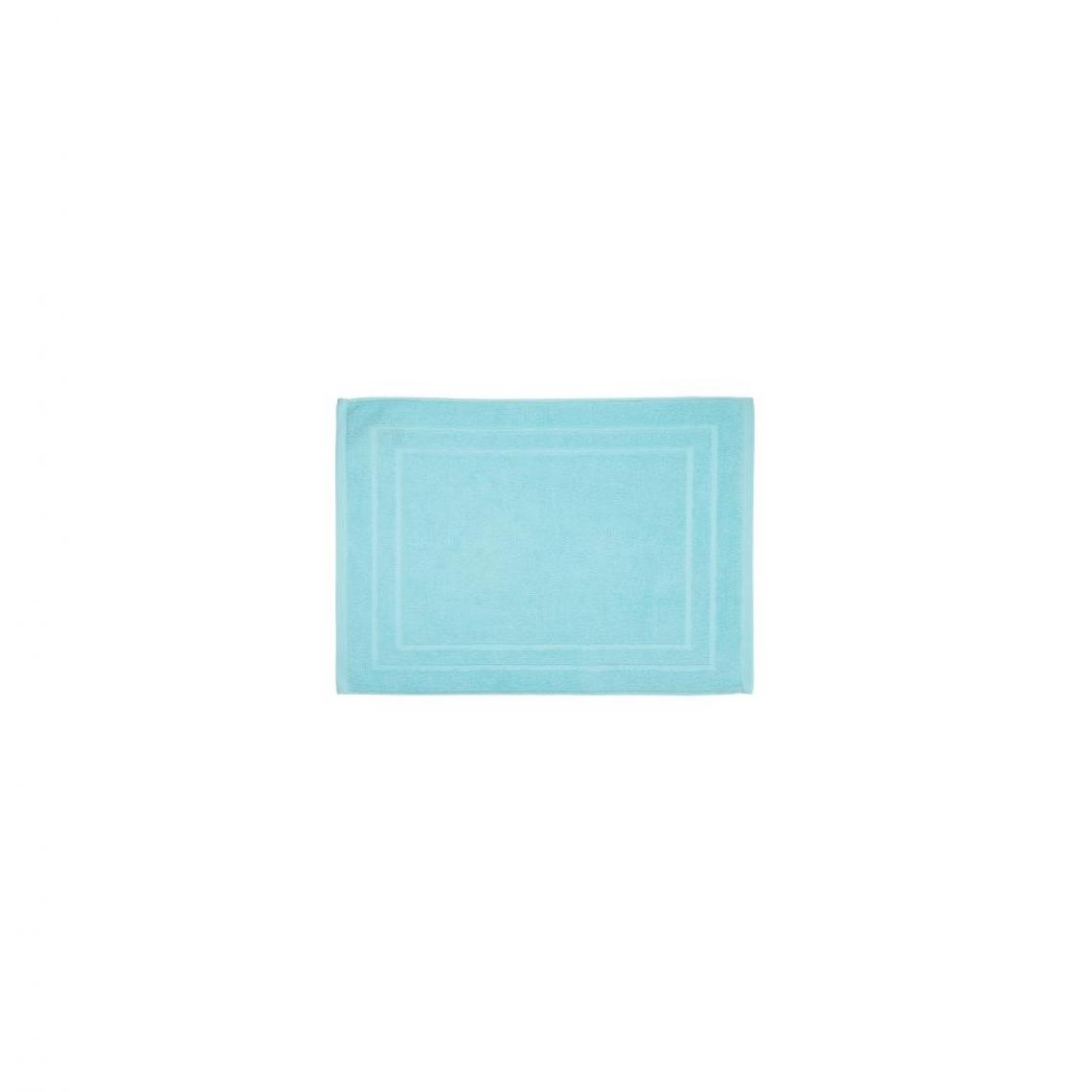 Ac-Deco - Tapis de bain en coton - 50 x 70 cm - Bleu Turquoise - Tapis