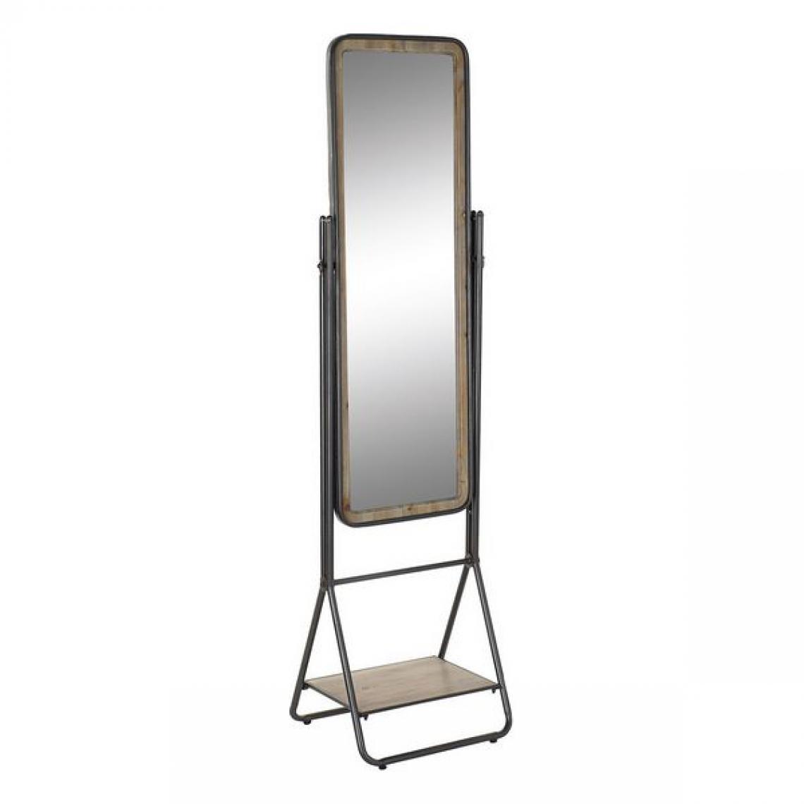 Unknown - Miroir sur pied DKD Home Decor Etagère Métal Sapin (47 x 41 x 177 cm) - Miroirs