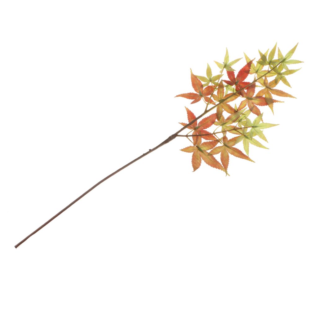 marque generique - feuille d'érable artificielle feuilles simulation fleur maison mariage décor vert rouge - Plantes et fleurs artificielles