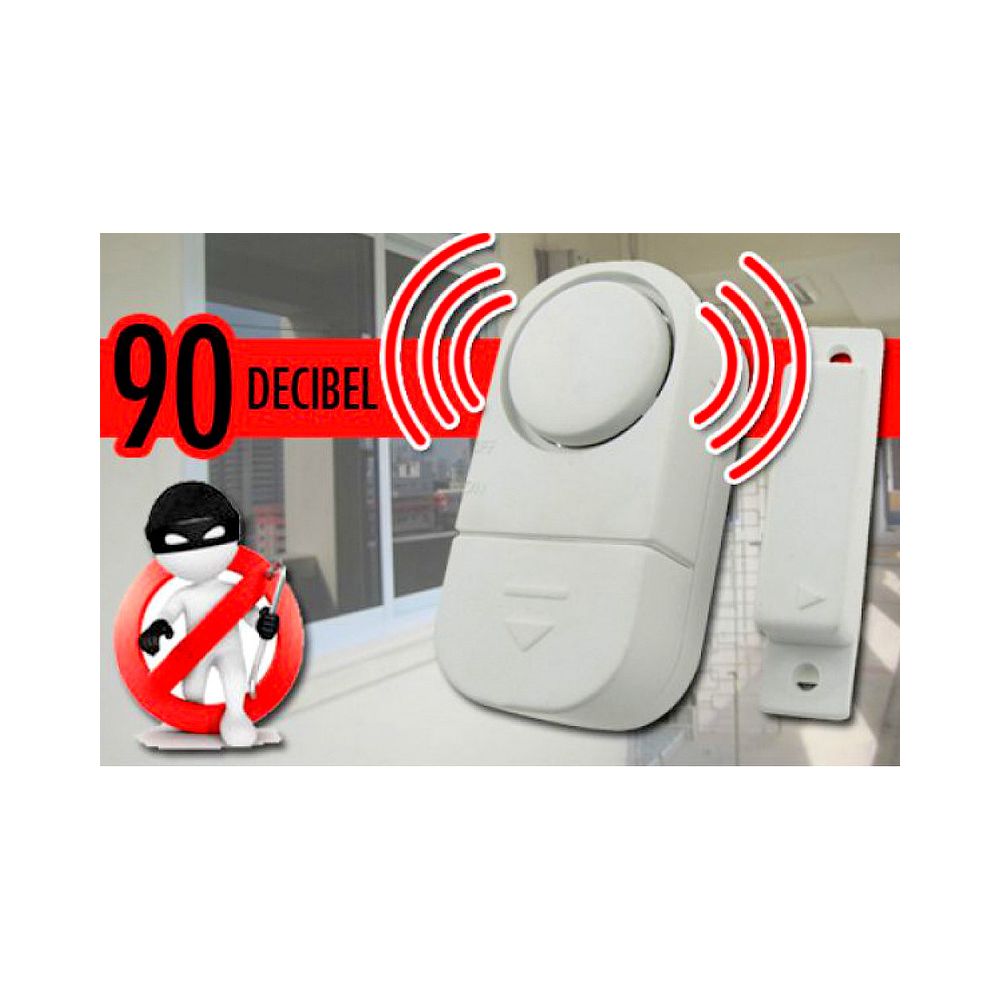 Coolminiprix - Lot de 12 - Alarme détection pour porte et fenêtre 90db - Qualité COOLMINIPRIX - Objets déco
