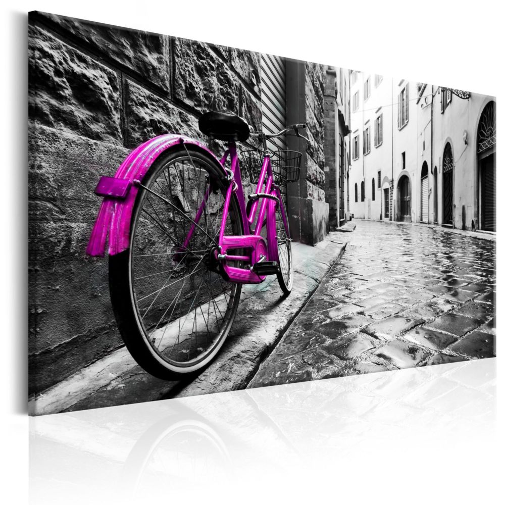 Artgeist - Tableau - Vintage Pink Bike 60x40 - Tableaux, peintures