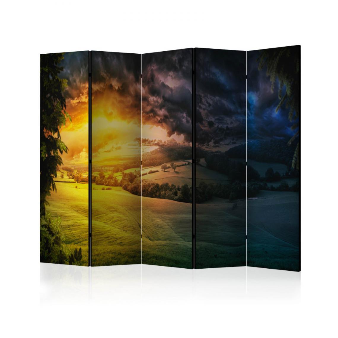 Artgeist - Paravent 5 volets - Twilight over the Valley II [Room Dividers] 225x172 - Paravents