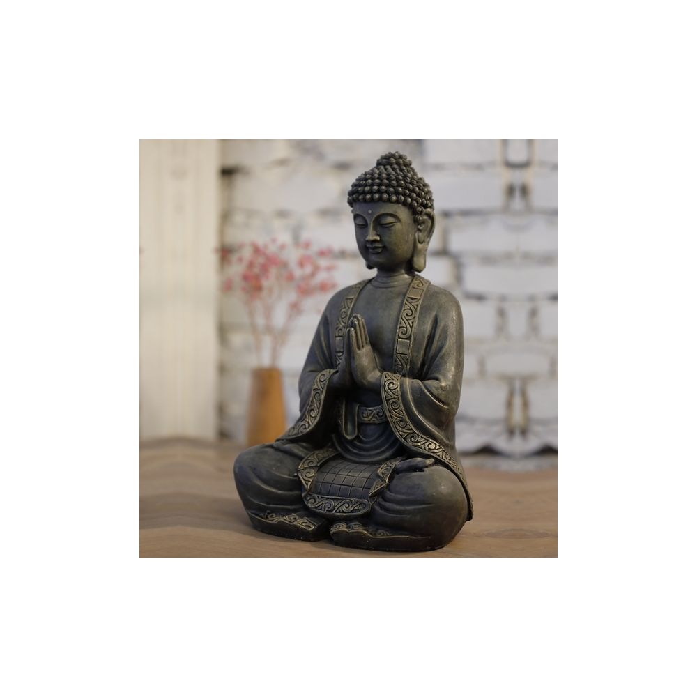 Zen Arome - Grande Statue Bouddha Méditation (40 cm) - Objets déco