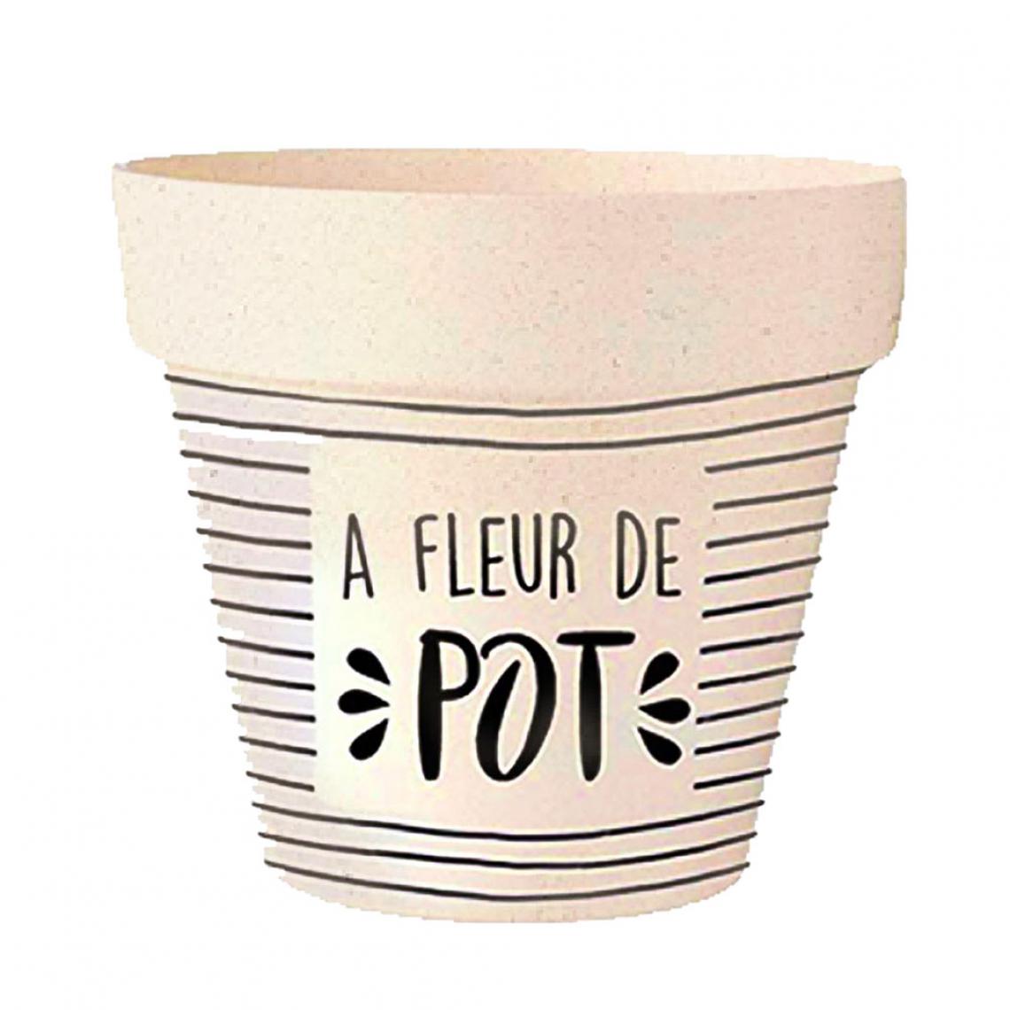 Sudtrading - Cache Pot Bambou A Fleur de Pot 15 cm - Pots, cache-pots