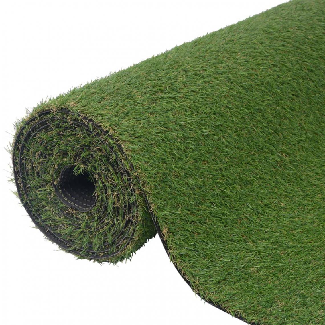 Icaverne - Splendide Décorations selection Katmandou Gazon artificiel 1x8 m/20 mm Vert - Plantes et fleurs artificielles