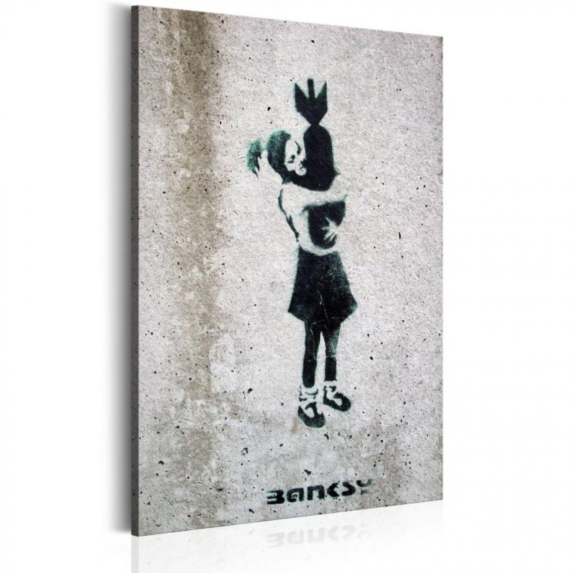 Artgeist - Tableau - Bomb Hugger by Banksy .Taille : 60x90 - Tableaux, peintures
