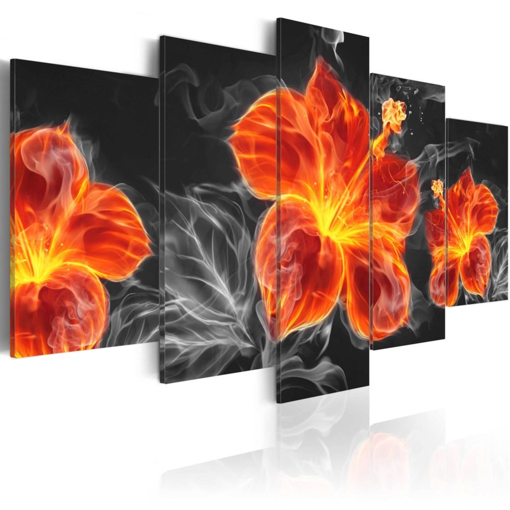 Artgeist - Tableau - Fire Lily 100x50 - Tableaux, peintures