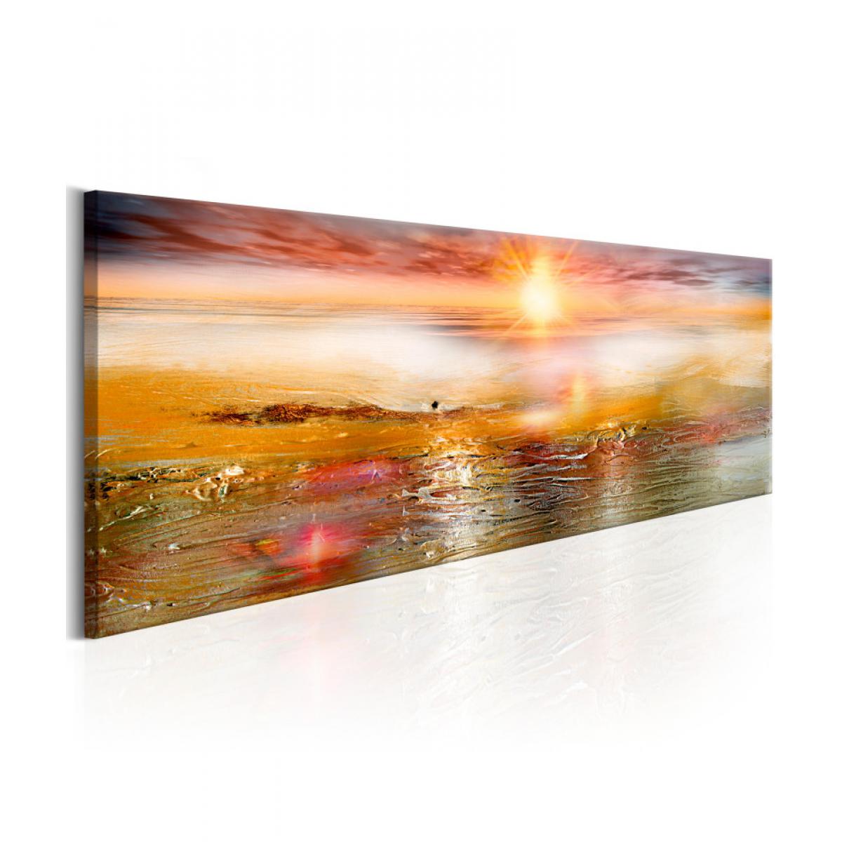 Artgeist - Tableau - Orange Sea 120x40 - Tableaux, peintures