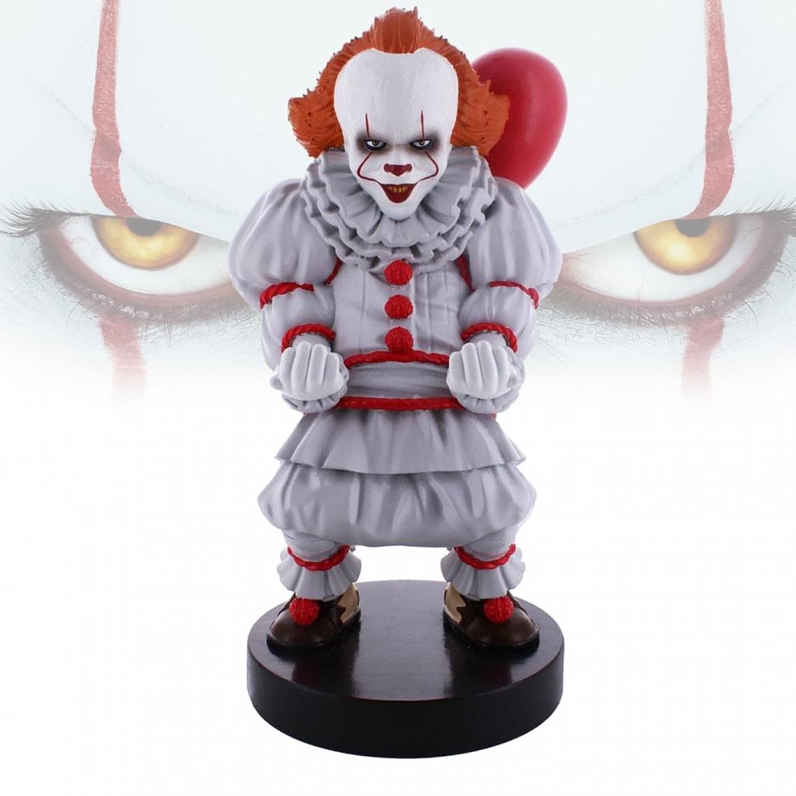 Exquisit - Figurine Pennywise IT "ça" le clown cable guy, Support compatible manette Xbox / PS4 / PS5 / Smartphone et autres - Statues