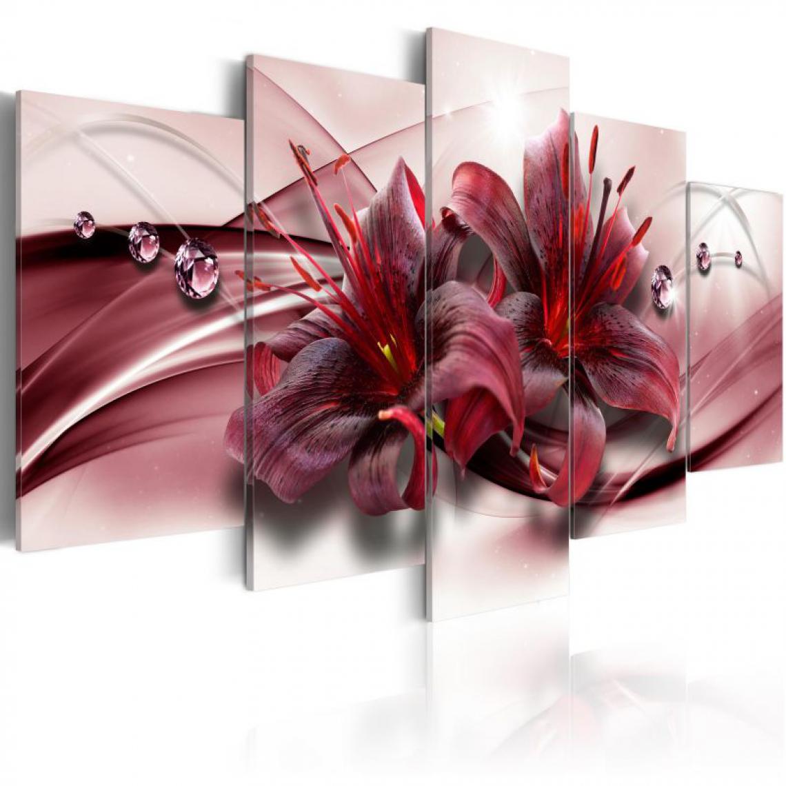 Artgeist - Tableau - Pink Lily .Taille : 100x50 - Tableaux, peintures
