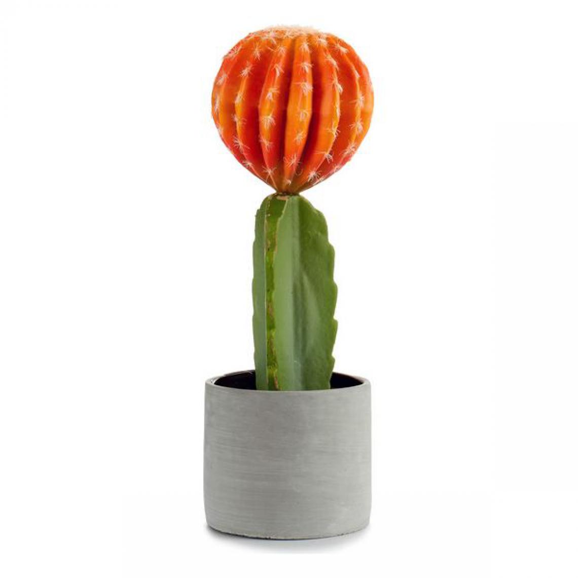 Unknown - Cactus Orange Plastique Cactus (13 x 41 x 13 cm) - Plantes et fleurs artificielles