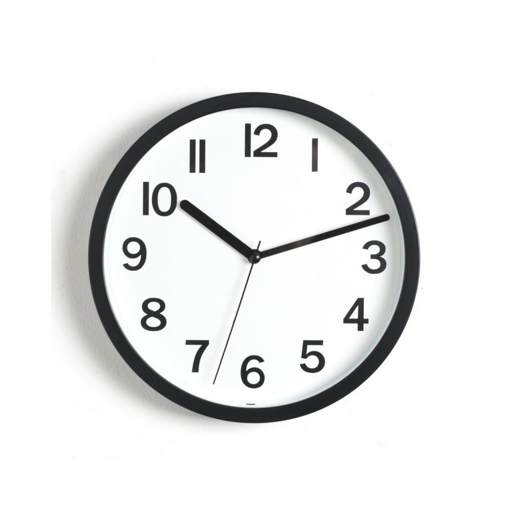 marque generique - Horloge Murale ""Colors"" 22cm Noir - Horloges, pendules