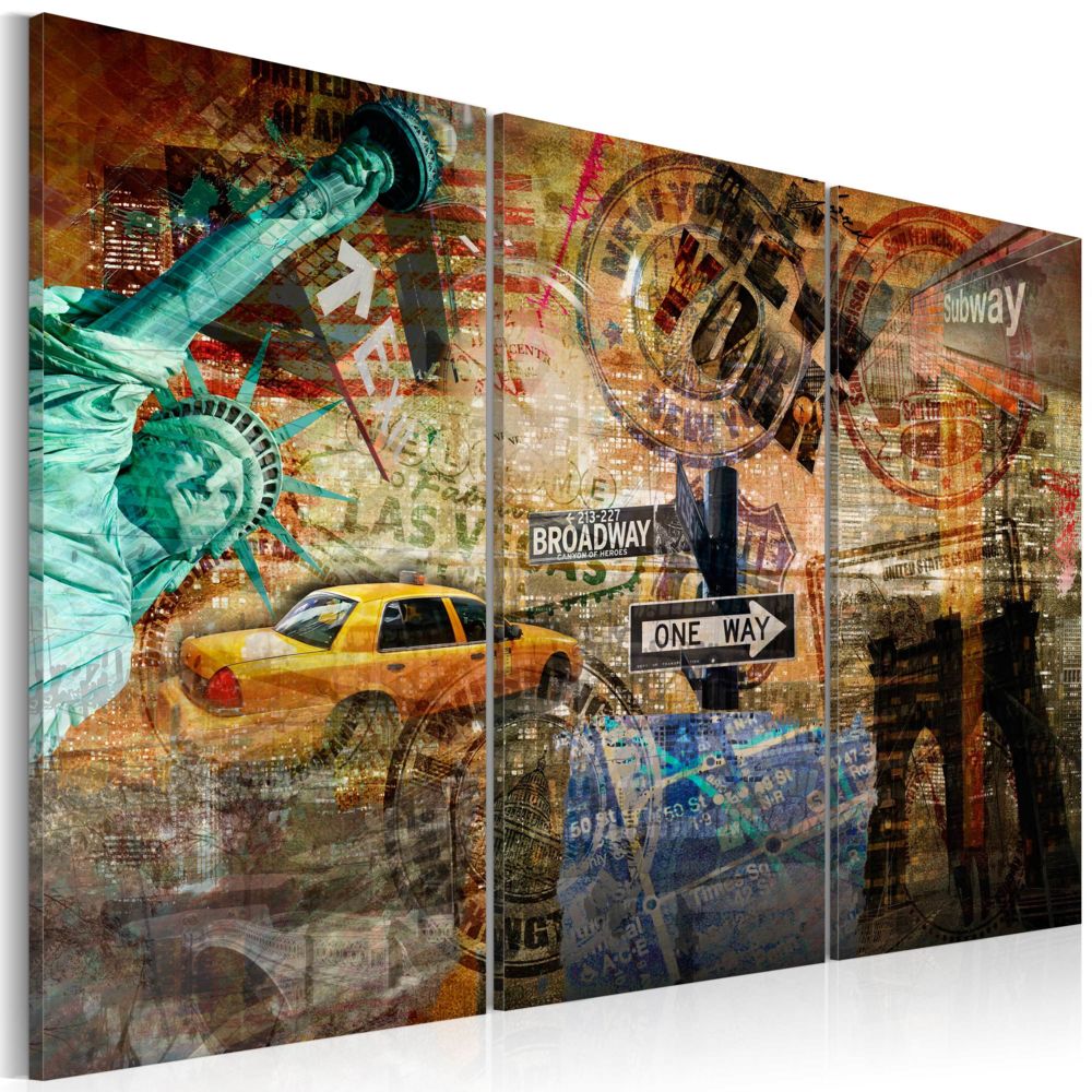 Bimago - Tableau - L'essence de New York - Décoration, image, art | Art urbain | - Tableaux, peintures