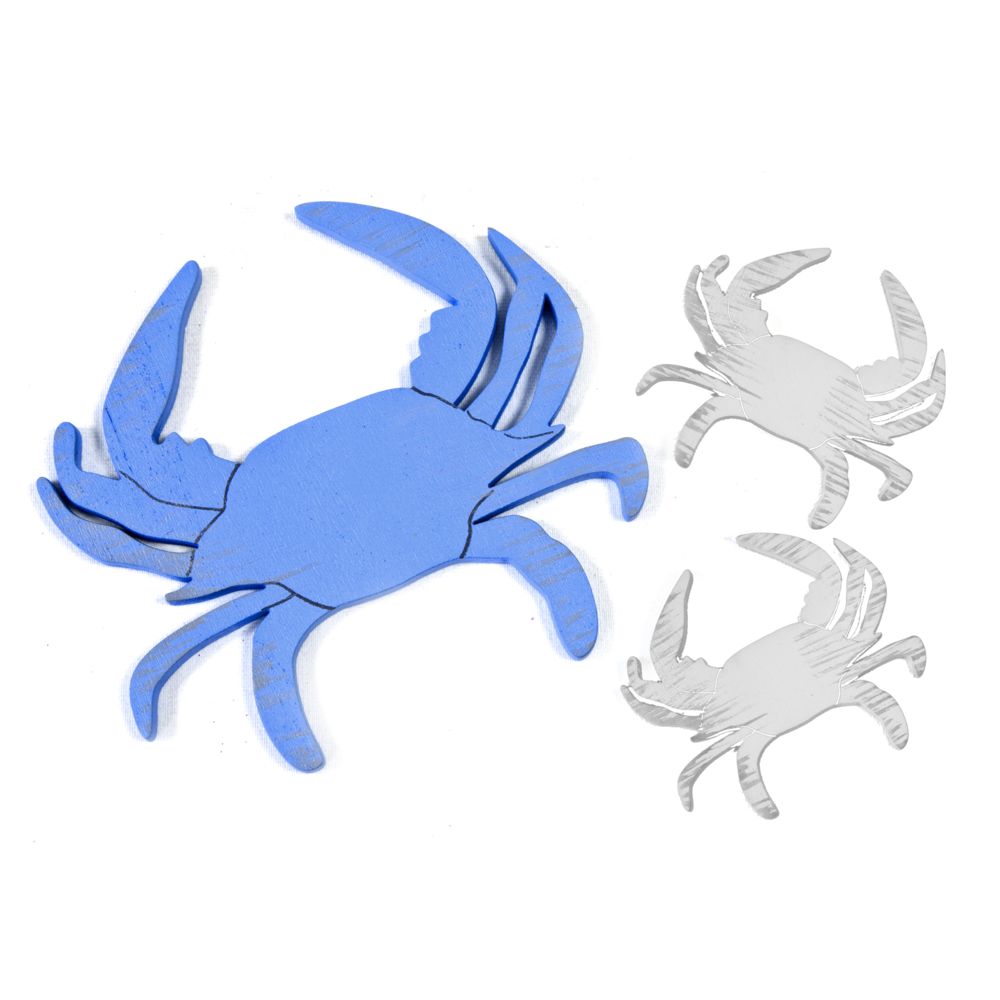 Visiodirect - Lot de 60 crabes décoratifs de 2 tailles différentes - Objets déco