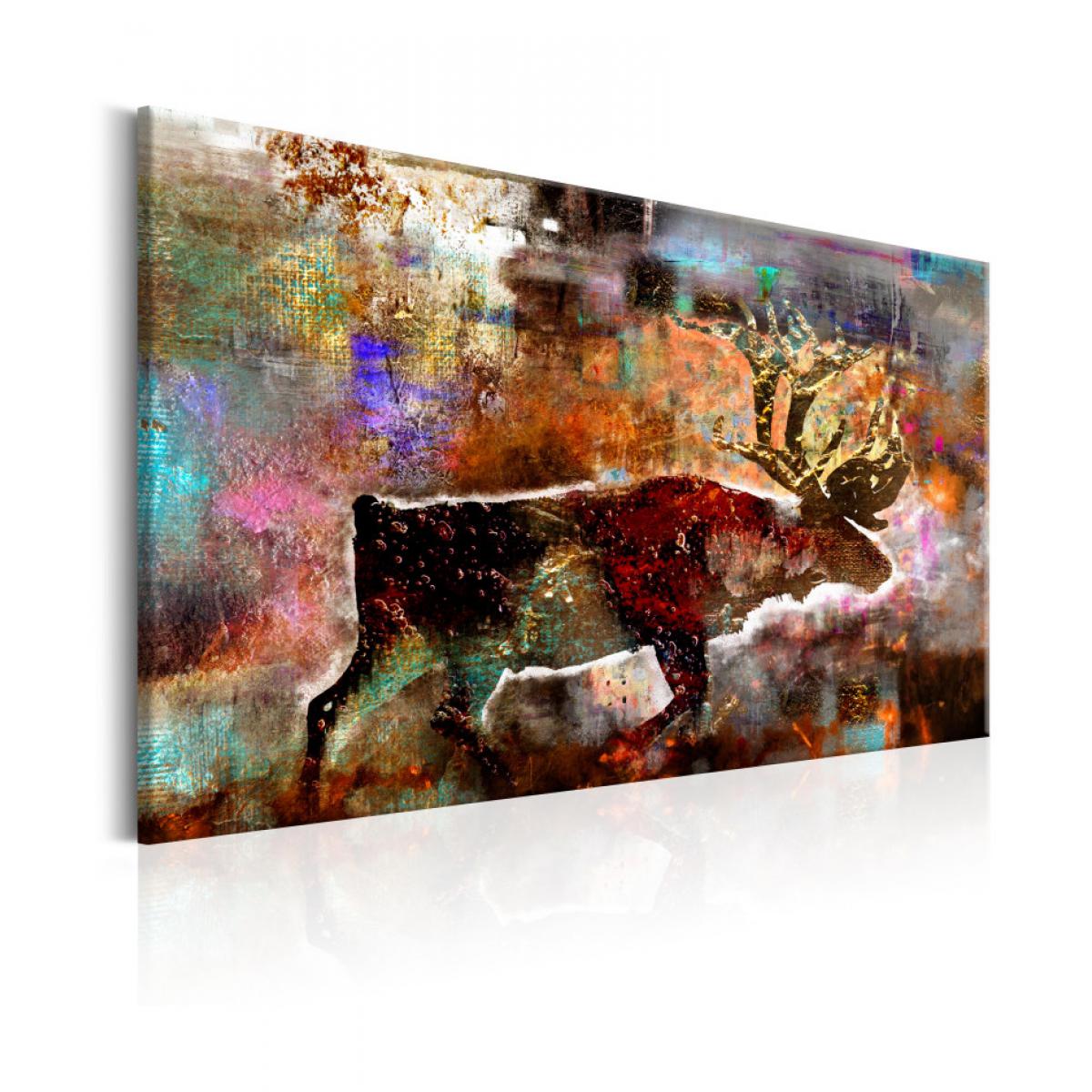 Artgeist - Tableau - Colourful Caribou 60x40 - Tableaux, peintures