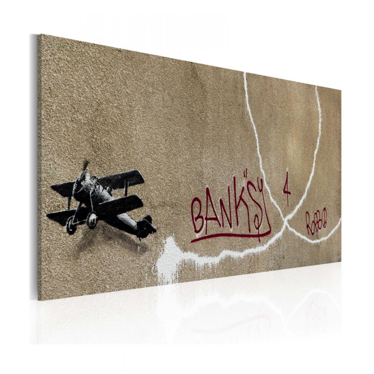 Artgeist - Tableau - Avion de l'amour (Banksy) 60x40 - Tableaux, peintures