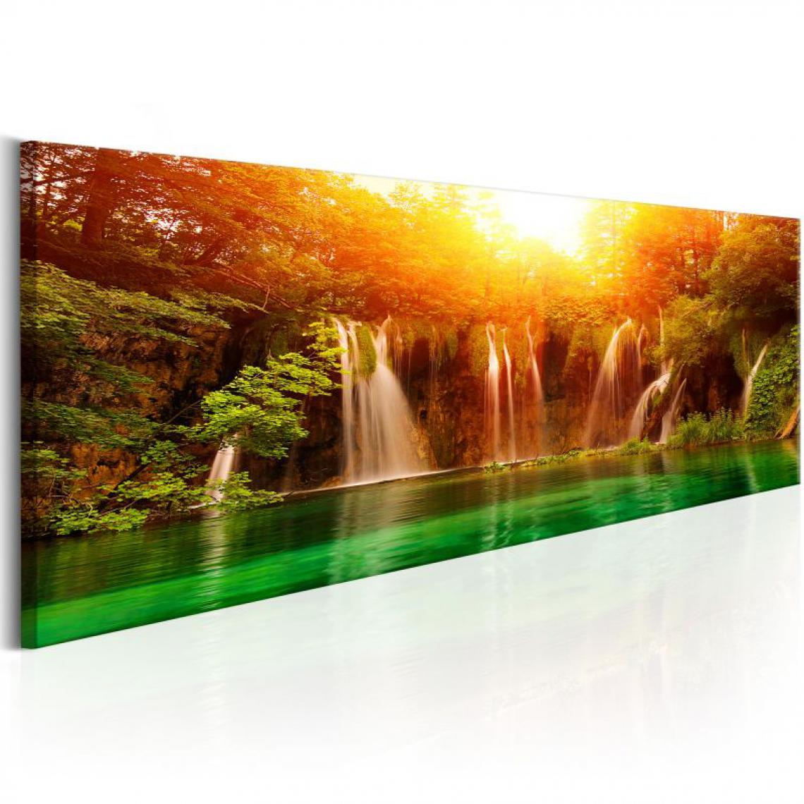 Artgeist - Tableau - Nature: Magnificent Waterfall .Taille : 135x45 - Tableaux, peintures