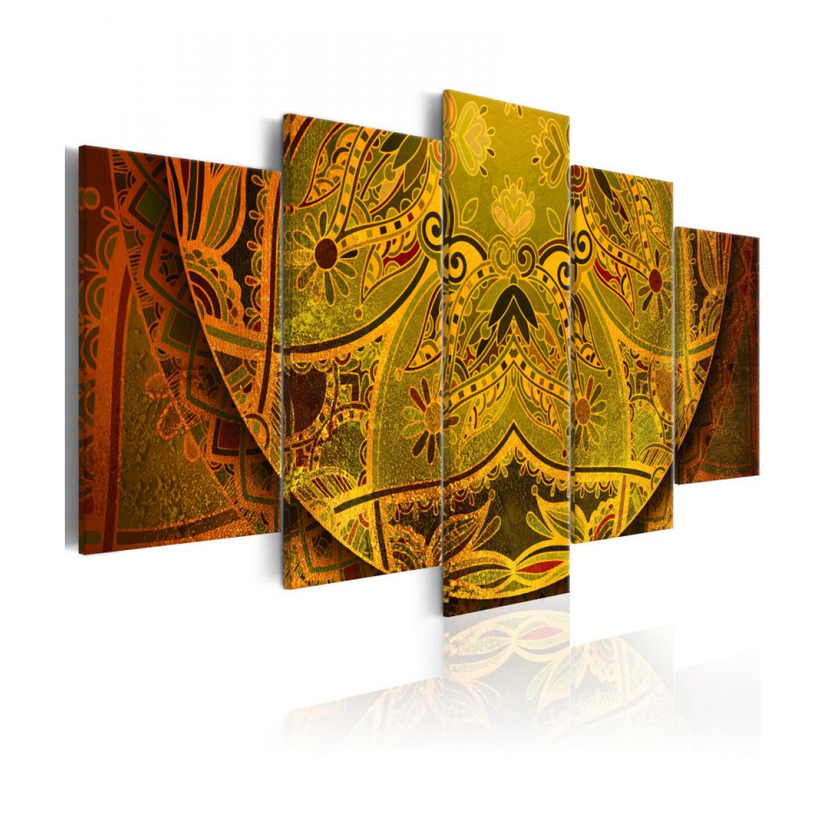 Artgeist - Tableau - Mandala: force d'or 200x100 - Tableaux, peintures