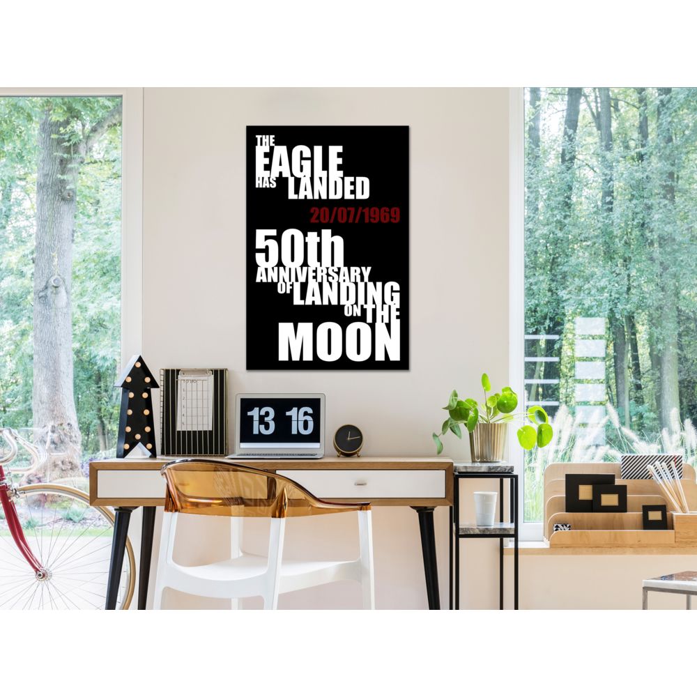marque generique - 40x60 Tableau Esthetique Moon Landing (1 Part) Vertical - Tableaux, peintures