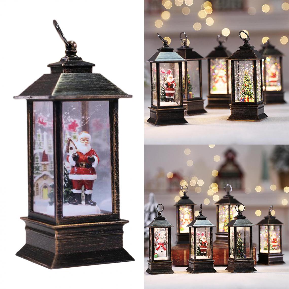 marque generique - Christmas Lantern Family Xmas Hanging LED Light Table Decor Sapin De Noël - Décorations de Noël