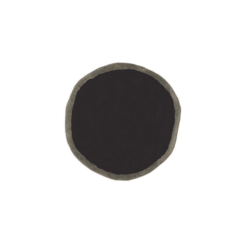 Nanimarquina - Tapis Aros round - noir - L Ø 100 cm - Tapis