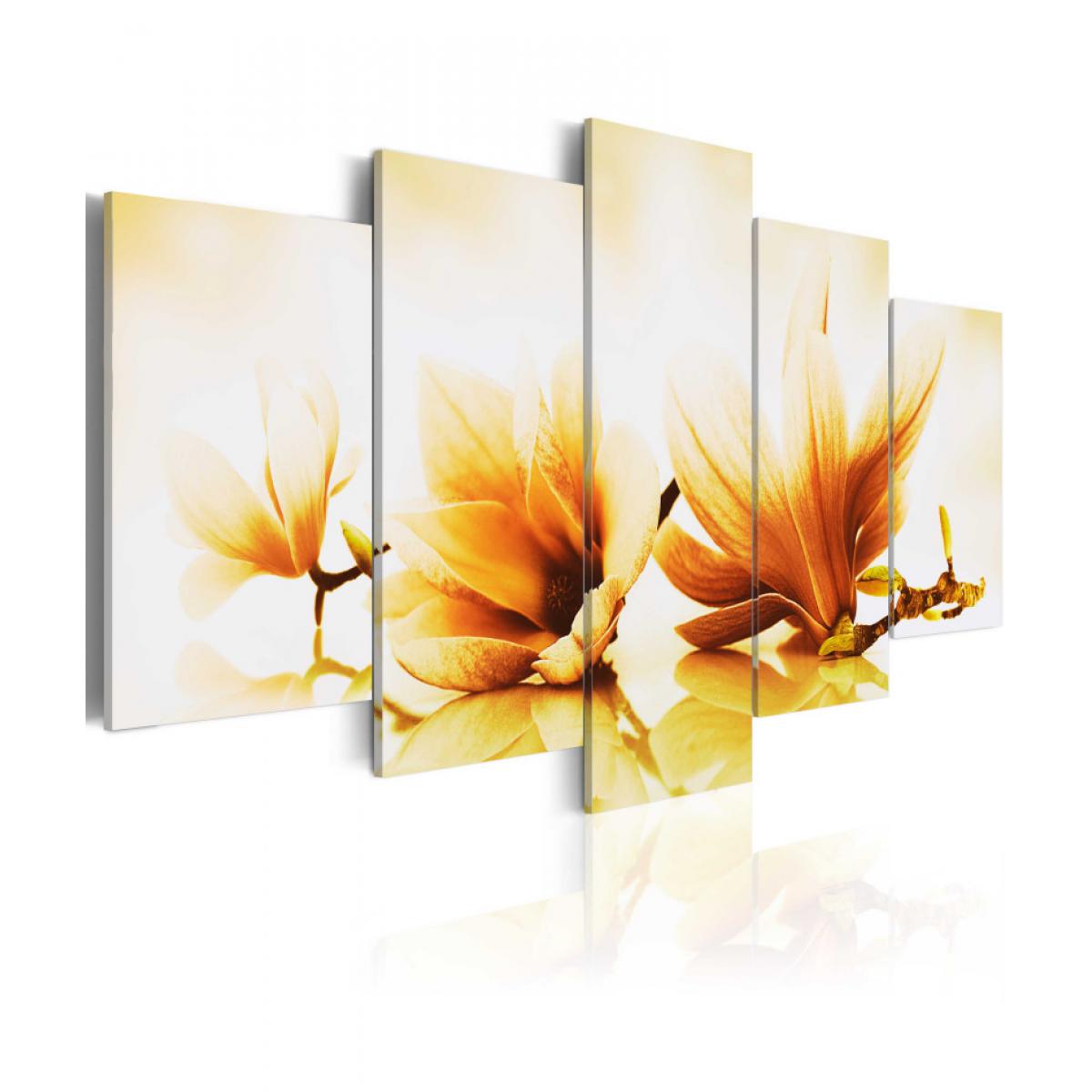 Artgeist - Tableau - Magnolias d'ambre 200x100 - Tableaux, peintures