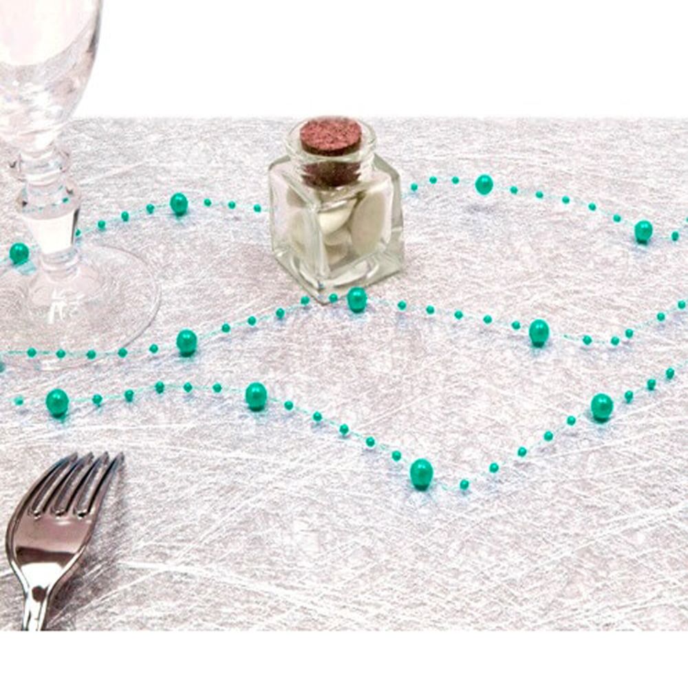 Visiodirect - Guirlande de décoration Perles coloris Jade - 2,5 m - Objets déco