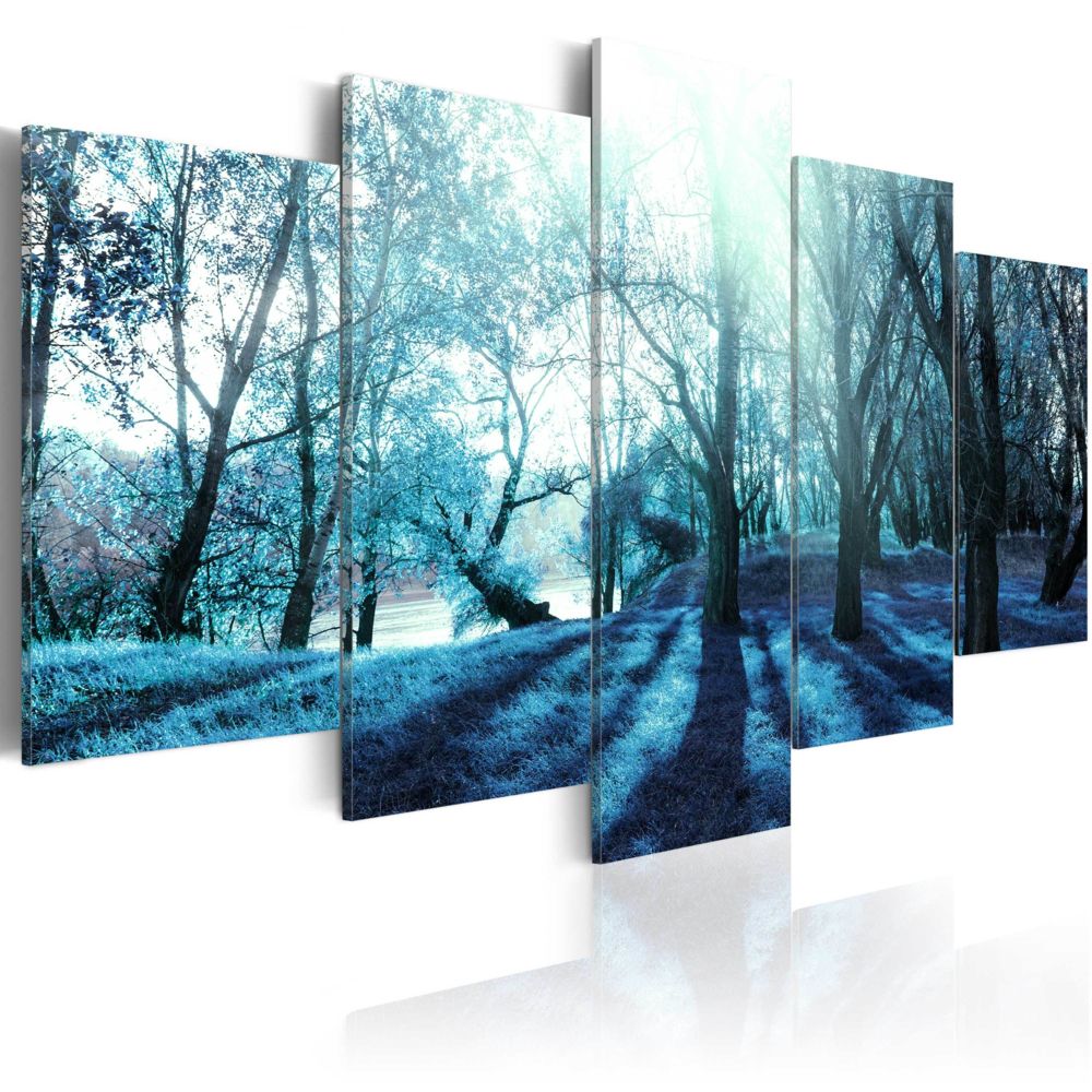 Bimago - Tableau - Blue glade - Décoration, image, art | Paysages | Forêt | - Tableaux, peintures
