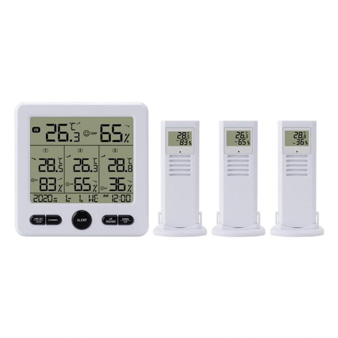 marque generique - LCD Numérique Hygromètre Intérieur Thermomètre Température Humidité Mètre Noir - Horloges, pendules